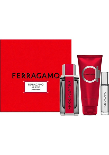 Red Leather Edp 100 ml Set.erkek