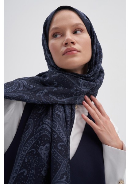 Flow Indigo Early Ipek Şal