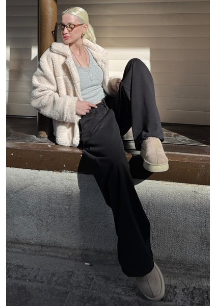 Siyah Barrel Fit Kadın Eşofman Altı MG2553 fiyatları