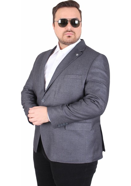 Mocgrande Erkek Büyük Beden 4 Drop Blazer Oskar Ceket 500607 Fume fiyatları