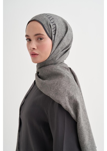 Elenora Monogram Floş Şal Gri modelleri