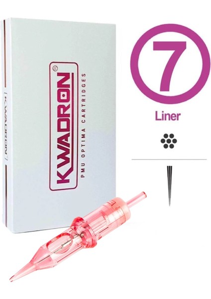 Kwadron Pmu Optima 7rl Lt 0.25 mm – Profesyonel Kalıcı Makyaj ve Pigmentasyon Kartuş Iğnesi