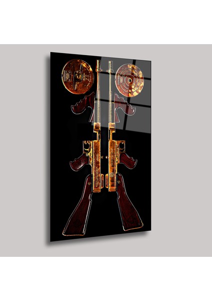 Gold Guns - Cam Tablo - DEG0152 fiyatları