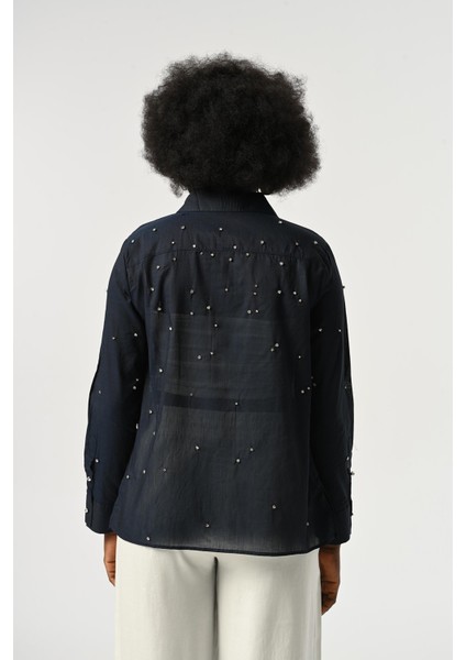 Kadın Taş Işlemeli Ince Gömlek indirimleri