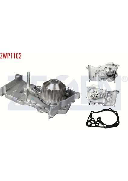 ZEGEN-ZWP1102 - Devirdaim Su Pompası Clıo Iı Iıı Kangoo Megane I Iı Laguna Scenıc Ll / Kubıstar 1.6 16V