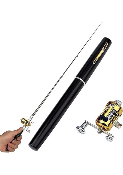 1 Metre Teleskopik Mini Cep Olta Seti Kalem Kamış Olta modelleri