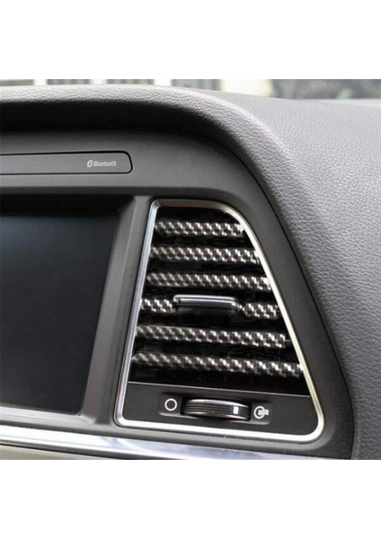 Araç Içi Klima Havalandırma Izgarası Dekoratif Şerit Trim Seti Karbon indirimleri