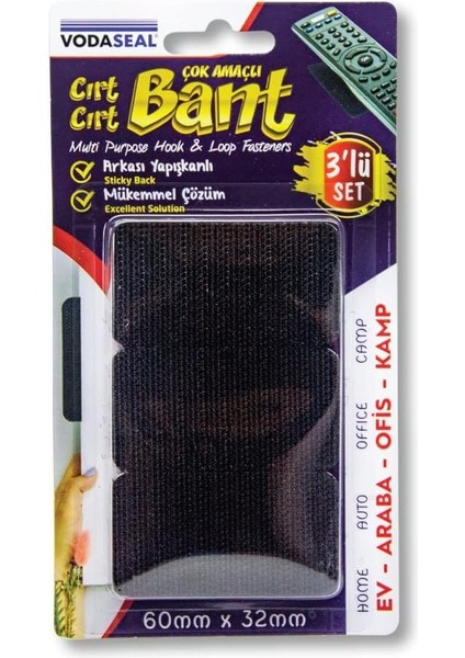 Çok Amaçlı Cırt Cırt Bant 3'lü Paket