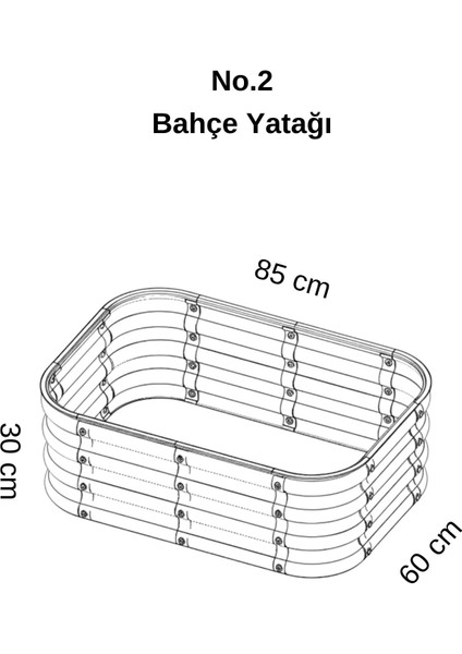 Modüler Yükseltilmiş Bahçe Yatağı Yükseltilmiş Sebze Yatağı No:2 (85X60) Bej