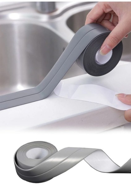 3.2 mt Su Sızdırmaz Geçirmez Bant Lavabo Küvet Tezgah Kenar Bandı Banyo Mutfak Pencere Yalıtım Bandı