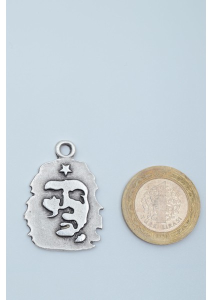 Che Guevara Kolye Gümüş Kaplama Düz Zincir Kolye fırsatları