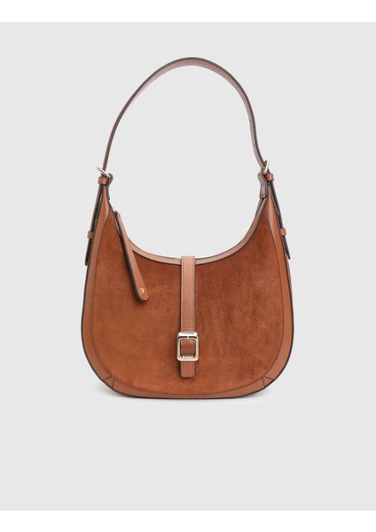 Vlasyi Hakiki Süet Floter Deri Taba Kadın Omuz Çantası modelleri