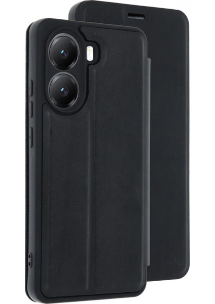 Xiaomi Poco X7 Pro Kılıf Flip Cover - Siyah modelleri