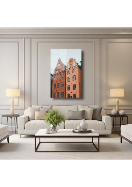 Isveç Stockholm Evleri - Cam Tablo - DEG0265 modelleri