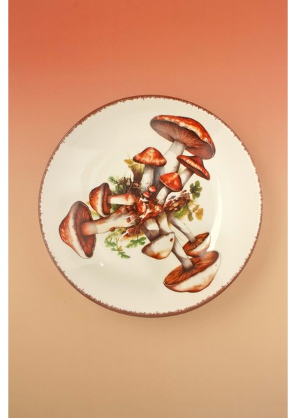 Mushroom Büyük Boy Porselen Salata Kasesi