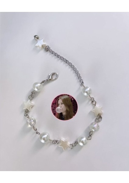 Incili Yıldız Ayarlanabilir Bileklik