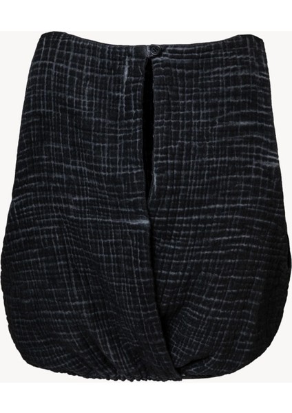 Crinkle Siyah Kolsuz Üst fiyatları