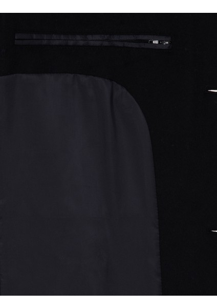 Erkek Lacivert Ex. Slim Fit Kaşe Kaban 50314200-VR033