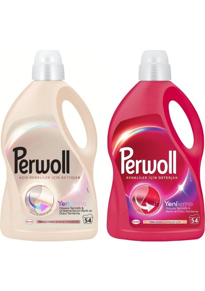 2,97 Lt Renkliler ve Açık Renkliler Için Deterjan 2 Li Set
