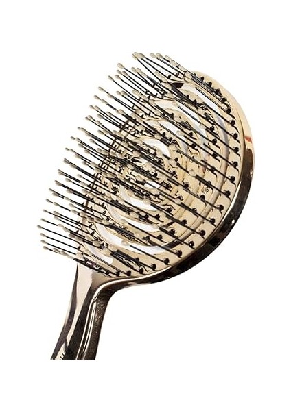 Pro 3D Flexi Kontrol Açma Tarama Saç Fırçası Altın - 35 fiyatları