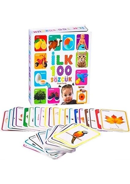 Için Ilk 100 Sözcük Kelime Zeka Kartları Eğitici Yeni Doğan Kartları fırsatları