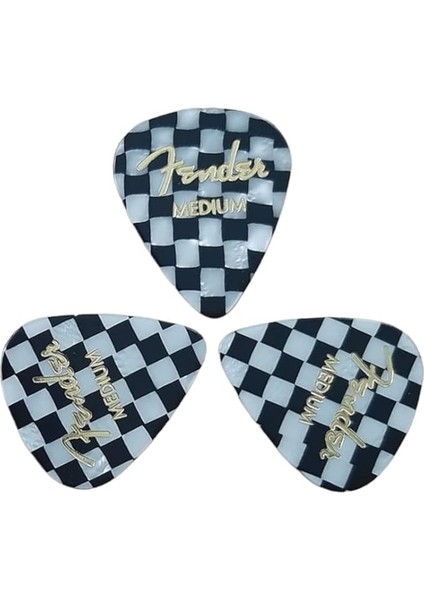 351 Shape Graphic Picks (Medium 0.71, Checker 3 Adet)