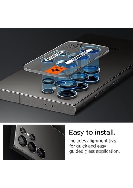 Galaxy S24 Ultra Kamera Lens Camı Koruyucu Glas.tr Ez Fit Optik Pro (2 Adet) Black - AGL07425 indirimleri