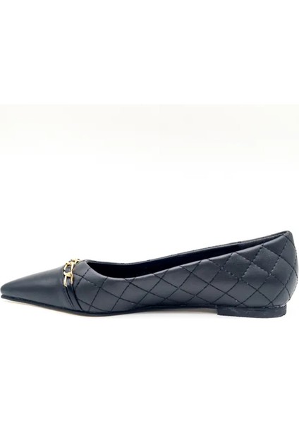 Aloria Kadın Kapitone Zincir Tokalı Babet Modern Detaylı Tasarım fırsatları