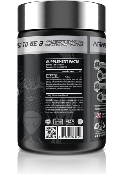 Super Drol Choline Dmae , Acety L-Carnitine , Ajuga Turkesteron 60 Caps - By Kai Greene fiyatları