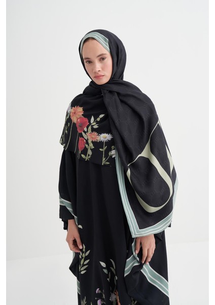 Blossom Monogram Floş Şal Siyah fiyatları