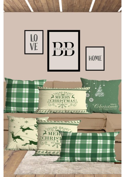 6’li Yılbaşı Desenli, Dikdörtgen, Çift Tarafı Dijital Baskı, Yastık Kılıfı,kırlent Kılıfı, Fermuarlı fiyatları