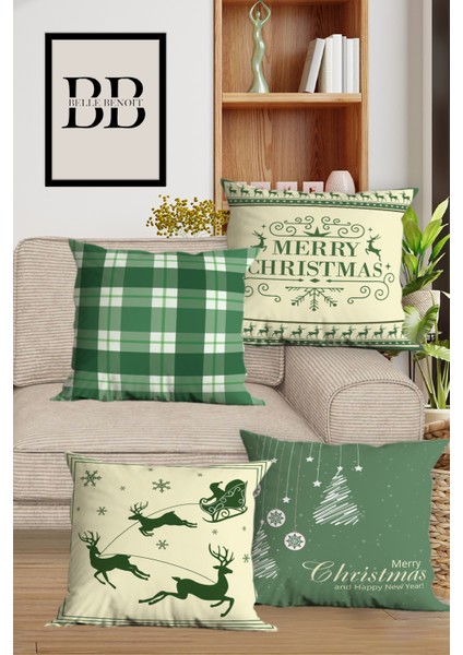 6’li Yılbaşı Desenli, Dikdörtgen, Çift Tarafı Dijital Baskı, Yastık Kılıfı,kırlent Kılıfı, Fermuarlı modelleri