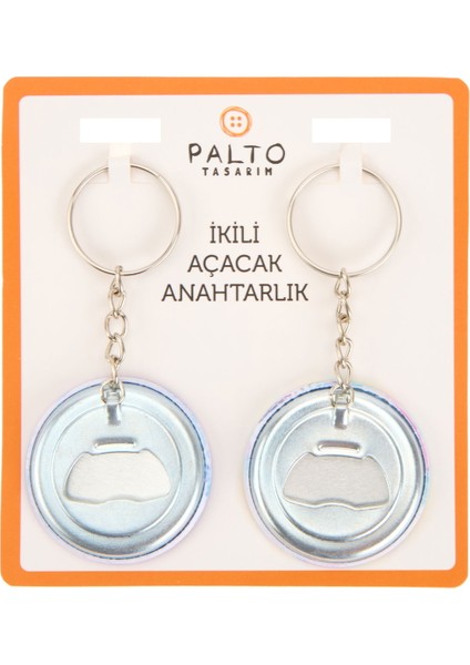Tasarım Işıltılı Hayat 2'li Metal Anahtarlık Seti - Renkli - 10 cm fiyatları
