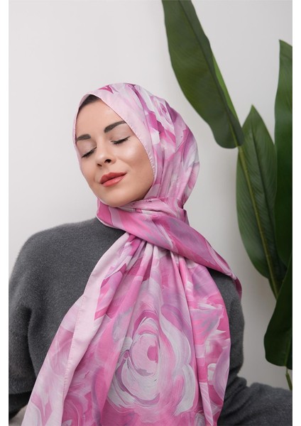 Floral Akrilik Desenli Dijital Soft Şal modelleri