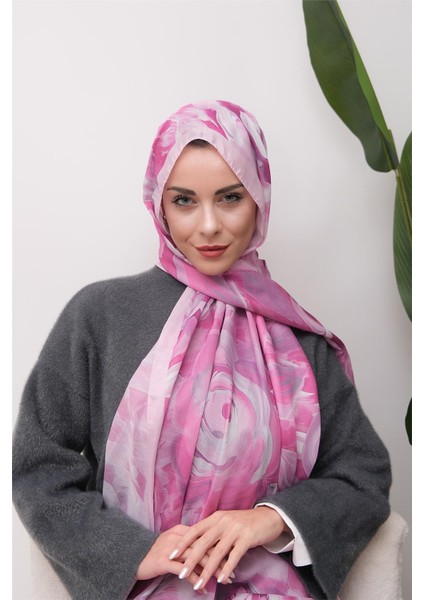 Floral Akrilik Desenli Dijital Soft Şal fırsatları