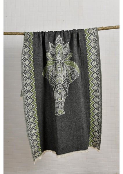 Yeşil-Siyah Elephant Peştemal