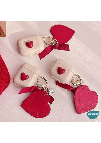 Airpods Pro Için Kılıf Süslü Kalp Desenli Kahverengi [airpods Pro ile Uyumlu Kılıf - Kahverengi] fiyatları