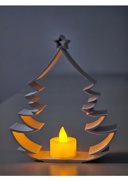 Hediyelik Dekoratif Yılbaşı Ağacı LED Mum Dahil fiyatları