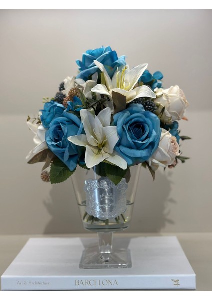 Yapay Güllü Lüx Vazo No:15