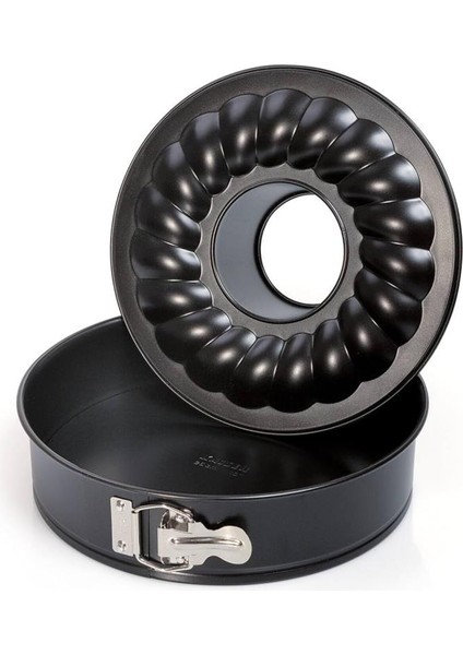 18CM Tüm Airfryer Cihazları Için Idealdir 2’li Kelepçeli Yanmaz Yapışmaz Teflon Kek Kalıbı Seti modelleri