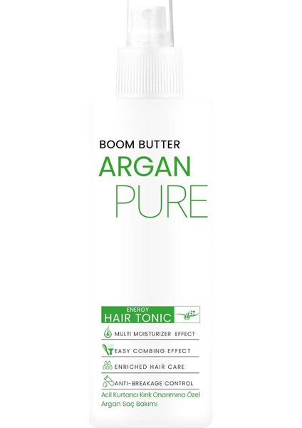 Boom Butter Acil Kurtarma Energy Argan Pure Saç Toniği 150ML fiyatları