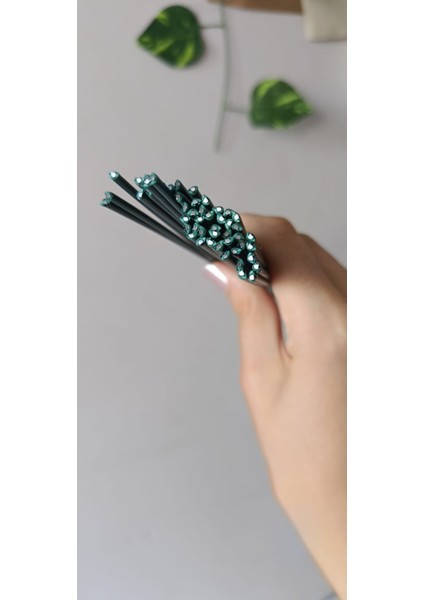 Yeşil 30 cm Çiçek Teli – 10’lu Paket fırsatları