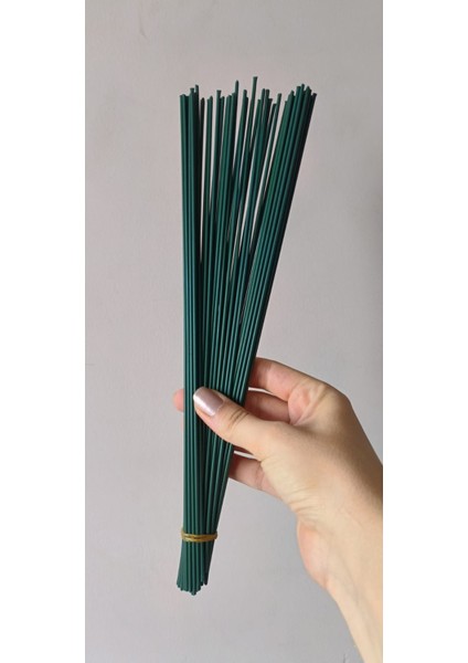 Yeşil 30 cm Çiçek Teli – 10’lu Paket indirimleri