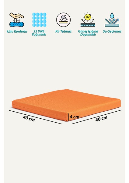 Su Geçirmez Sandalye Minderi Fermuarlı Bağcıklı 22 Dns Sünger fırsatları