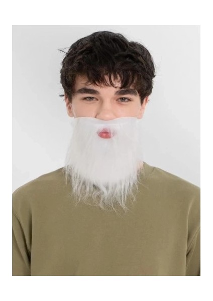 Beyaz Kırçıllı Takma Sakal Çocuk Yetişkin