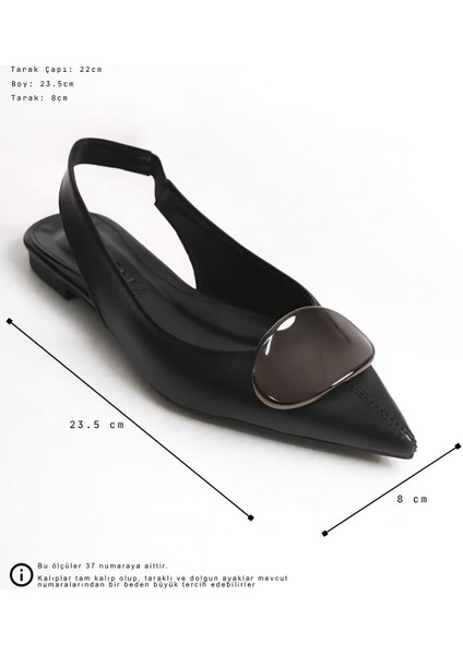 Kadın Jn Siyah Extra Yumuşak Aksesuarlı Babet