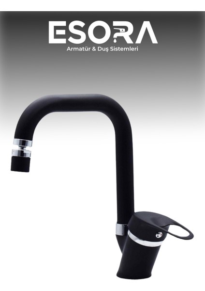 Siyah Robot Duş Seti , Siyah Köşe Borulu Eviye , Lavabo , Banyo Bataryası 4’lü Set fırsatları