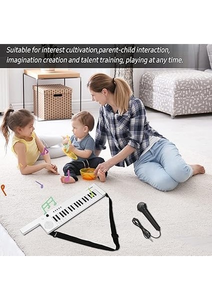 Gitar Elektronik Piyano Mini Klavi 37 Tuşlu Elektronik Klavye Piyano Çocuk Piyano modelleri