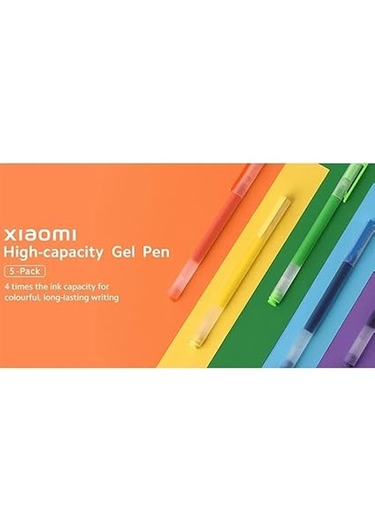 Yüksek Kapasiteli Jel Kalem (5'li Paket) fiyatları