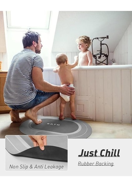 Banyo Paspası - Emici Kaymaz Hızlı Kuruyan Lekeye Dayanıklı Halı - Dış Mekan Küvet Duş Odası Için Kolay Bakım 58 cm indirimleri